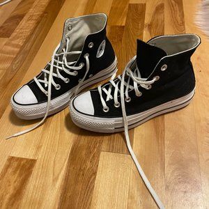 Black High Top Platform Converse
